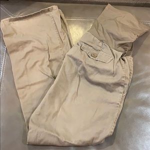 Maternity pants camo green (Liz Lange)